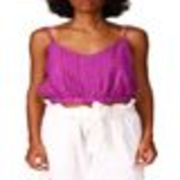 Sanctuary Always Camisole Eyelet Cropped Top In Horizon - XL - Picture 3 of 3